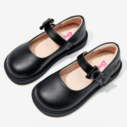 Barbie | Girl's Stylish Leather School Shoes - Heart