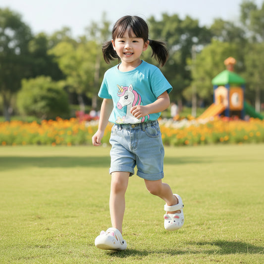 AeroGrip Kitty Children's Clog Sandals