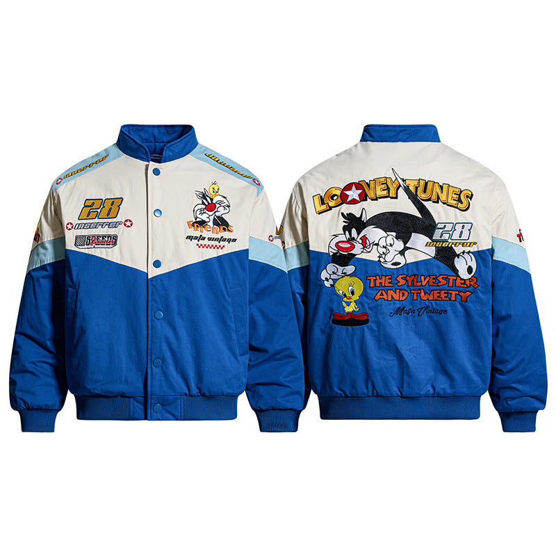 Looney Tunes "The Sylvester and Tweety" Motorsport-Styled Jacket
