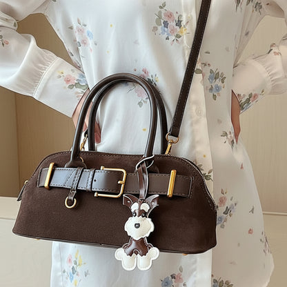 Luxe Suede Mini Satchel Bag