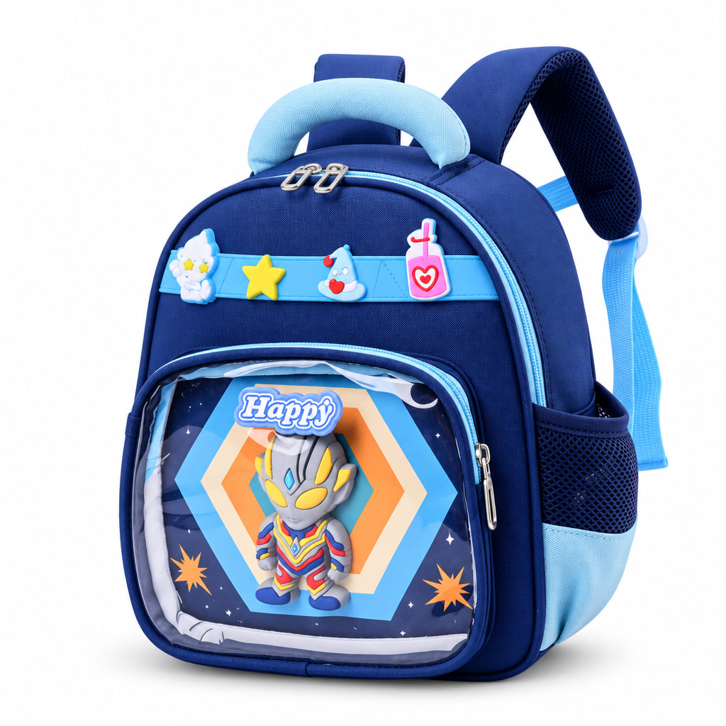 Kawaii 3D Ultraman Pop-Up Window Kids' Backpack