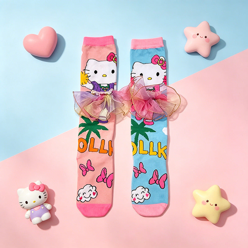 Sanrio Knee-High 3D Crazy Socks