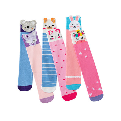 Girls Animal Cartoon Over-The-Knee Crazy Socks
