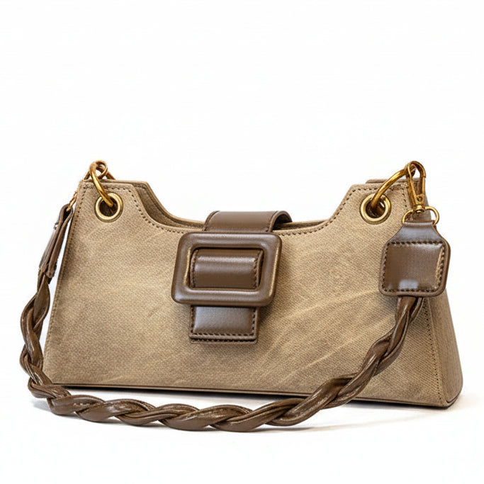 Buckle Retro Shoulder Bag