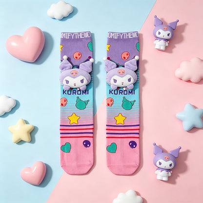 Sanrio Knee-High 3D Crazy Socks