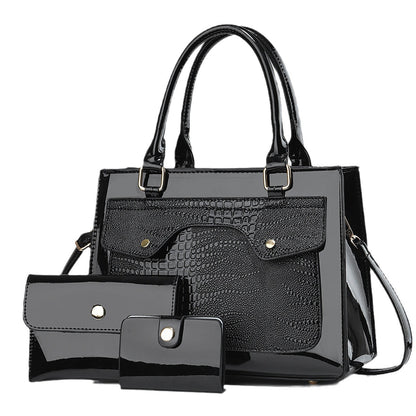Classic LustraLuxe Trio Handbag/Crossbody Bag