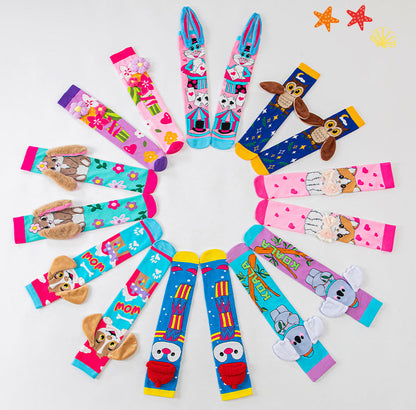 Cute Children's Knee-High 3D Adorable Crazy Socks
