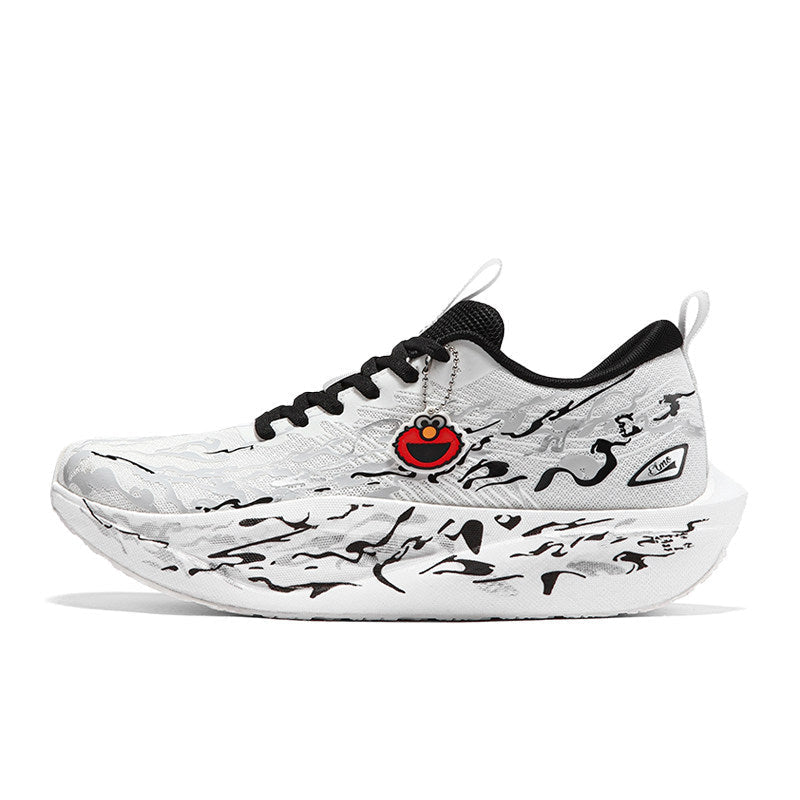 Sesame Street | Elmo Wave Knit Athletic Sneakers - Black
