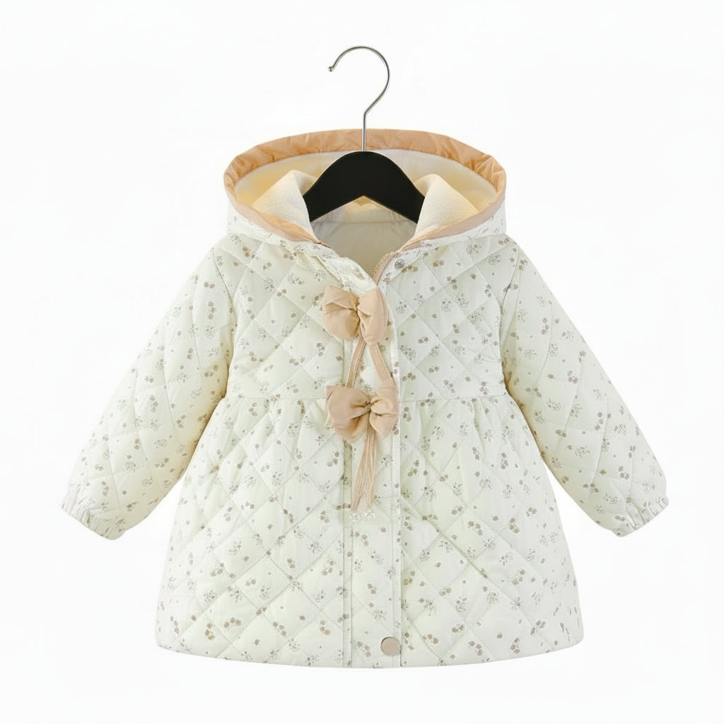 Girls' Flora Bow Hooded Jacket