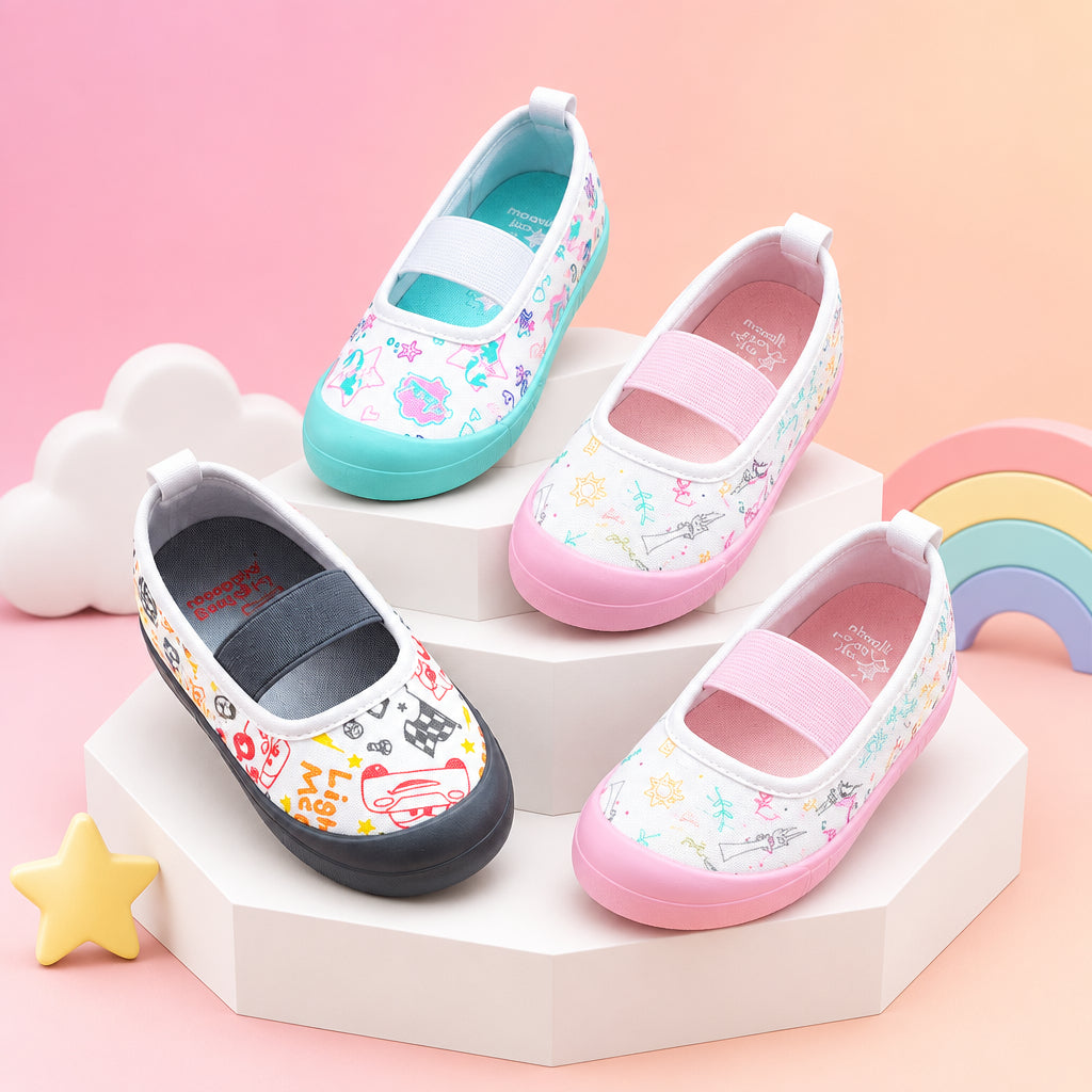 Children's Anti-Kick Canvas Ballet Shoes
