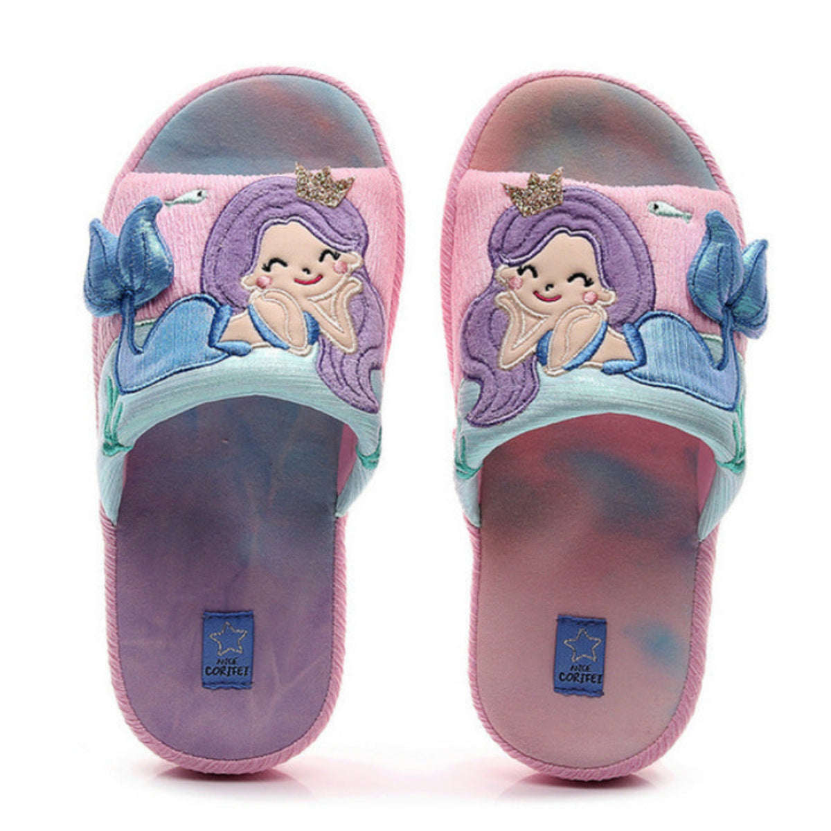 Children's Adorable Mermaid Home Slippers