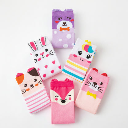 Girl's Adorable Animal Themed Over-The-Knee Crazy Socks