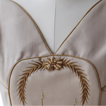 Moda Embroidered Temperament Mini Dress.