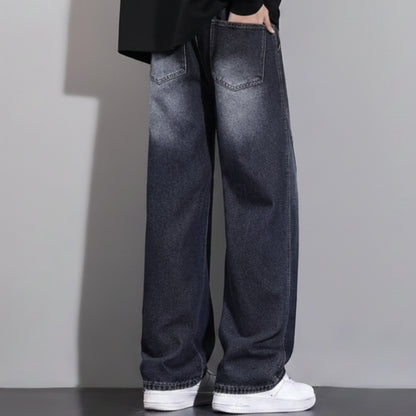 Men's Wide-Leg Denim Baggy Jeans