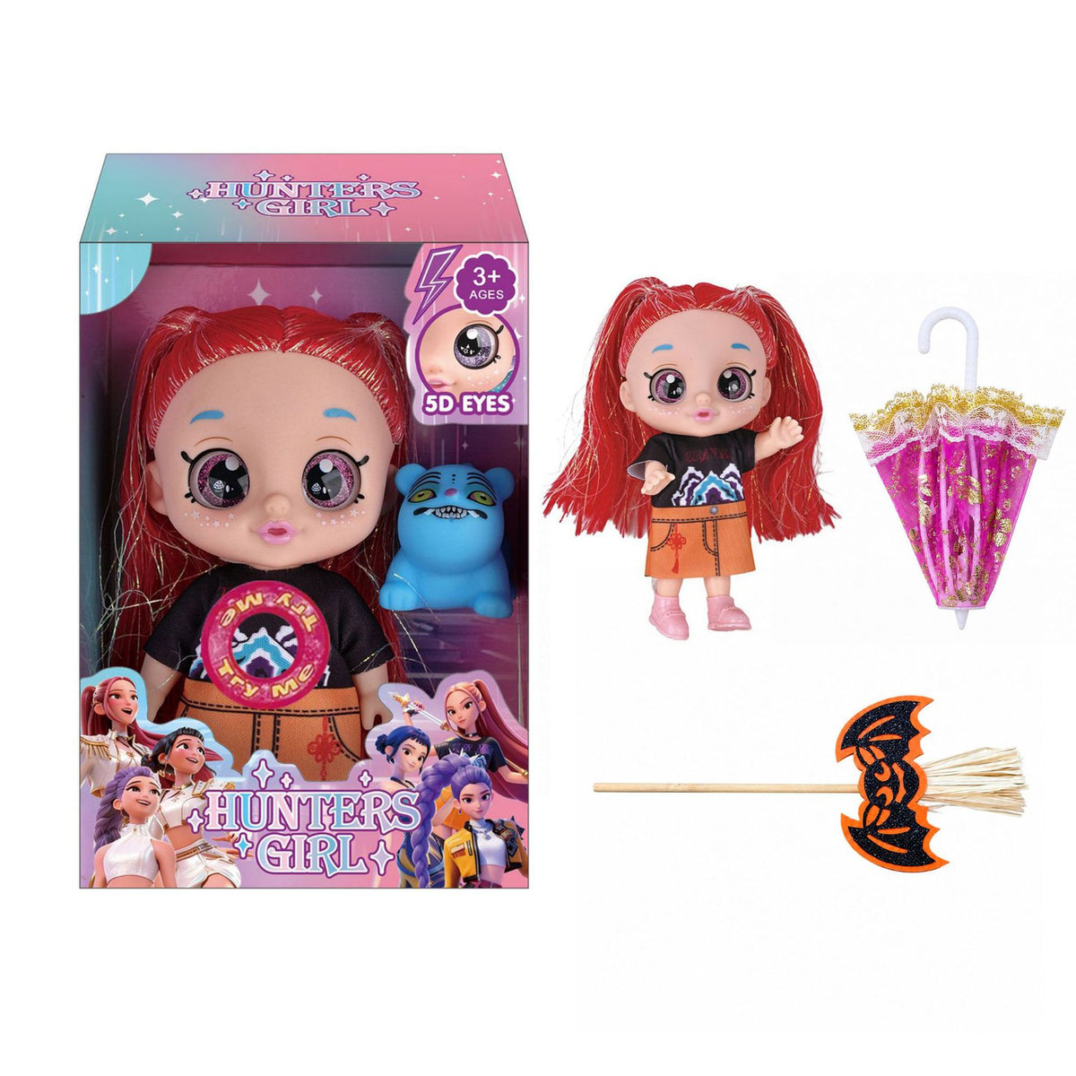 Hunters Girls Magic Witch Halloween Doll Playset