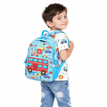 Supercute 2-in-1 Automotive Kids Backpack with Detachable Crossbody Bag