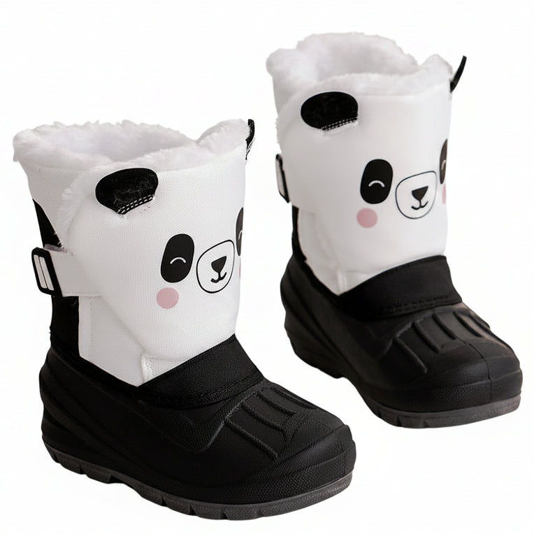 Children's Cute Cartoons Winter Hug Snow Boots - Panda