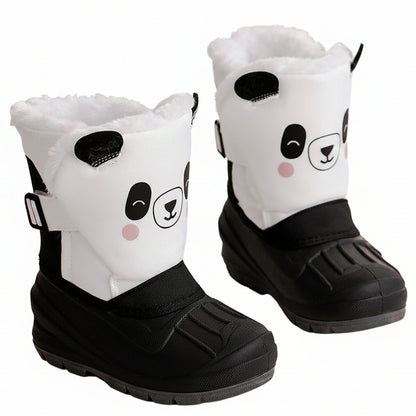 Children's Cute Cartoons Winter Hug Snow Boots - Panda