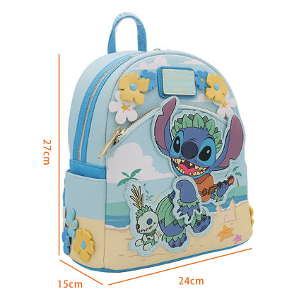 Loungefly x Disney Parks Stitch Hawaiian Beach Mini Backpack