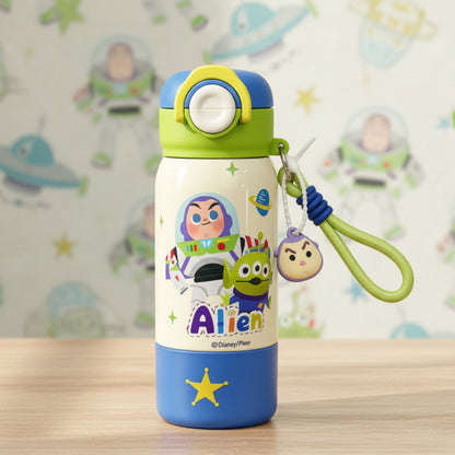Toy Story Kids Insulated Stainless Steel Water Bottle with Charm