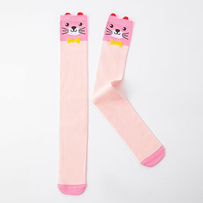 Girl's Adorable Animal Themed Over-The-Knee Crazy Socks