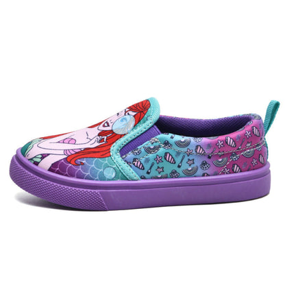 Disney Princess Ariel Girls' Slip-On Canvas Shoes