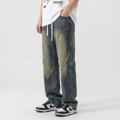Men's Distressed Streetwear Baggy Jeans