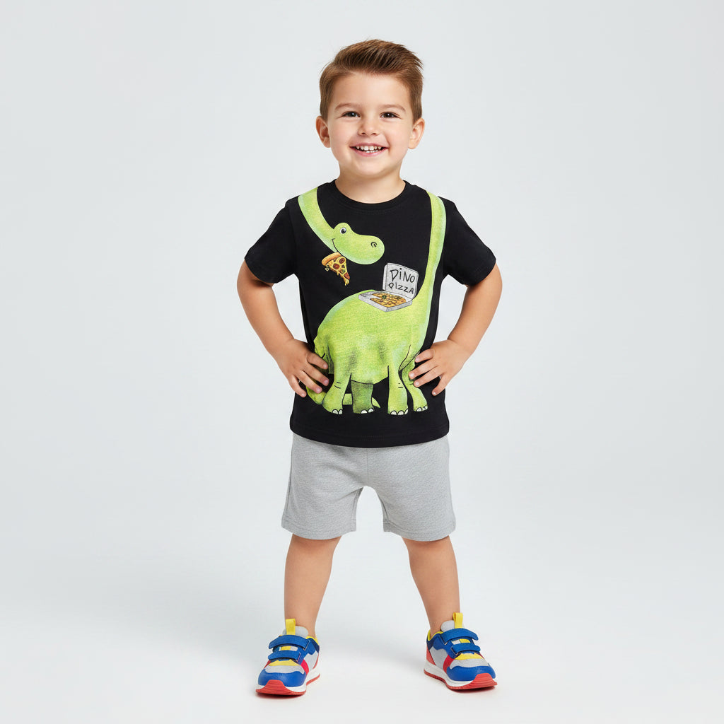 Boys Cute Cartoon Summer 2-Piece Outfit Set