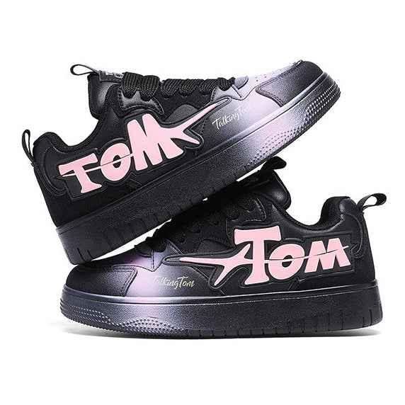 TALKING TOM | Sports Board Shoes - Black/Pink