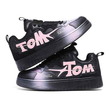 TALKING TOM | Sports Board Shoes - Black/Pink