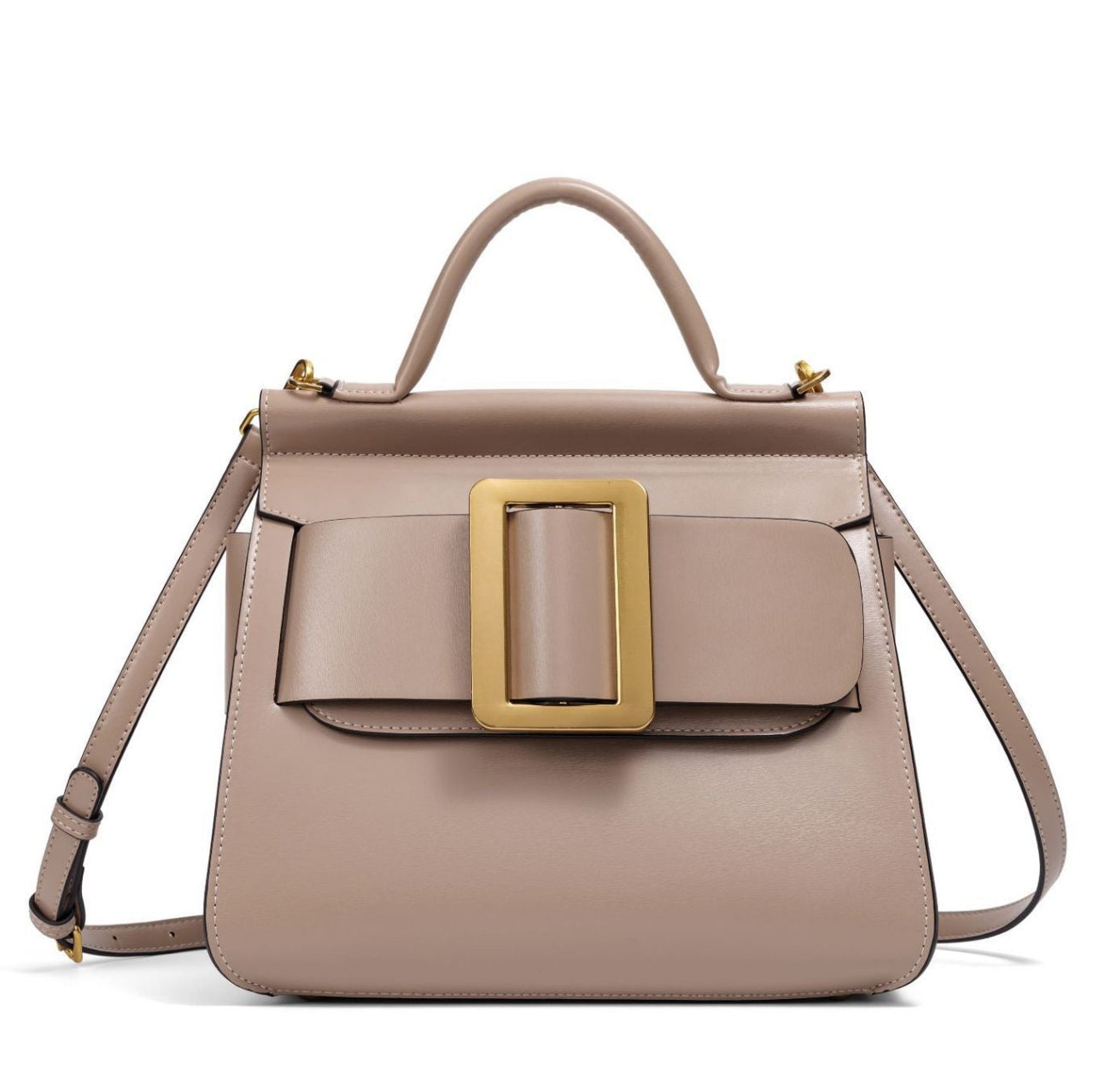Buckle Satchel Shoulder / Crossbody Bag