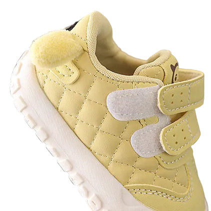 Children's Floppy-Ear Quilted Shoes - Yellow