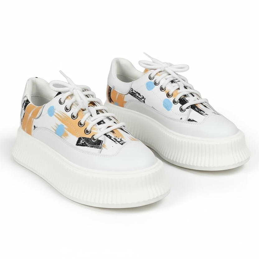 Women's Wave Platform Shoes (Blue)