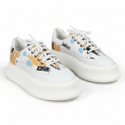 Women's Wave Platform Shoes (Blue)