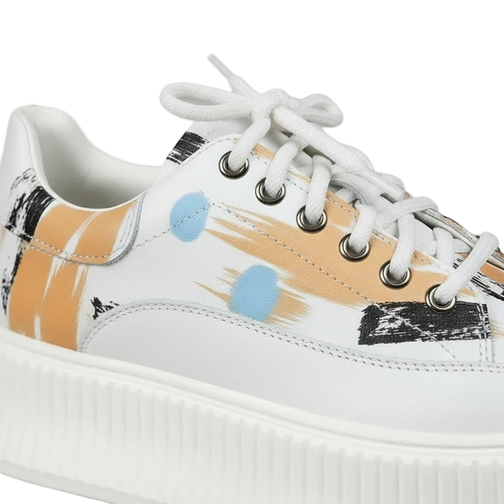 Women's Wave Platform Shoes (Blue)