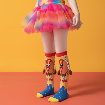 Silly Treats 3D Knee-High Crazy Socks