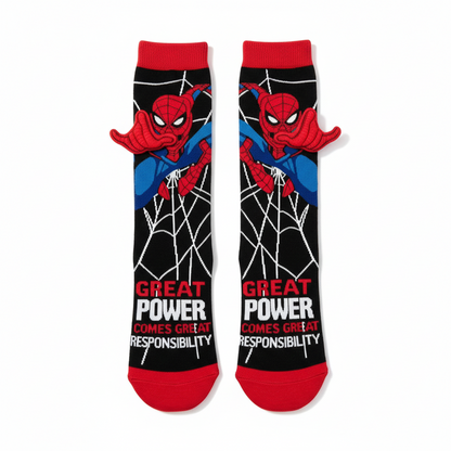 Spider-Man 3D Plush Arm Crazy Socks