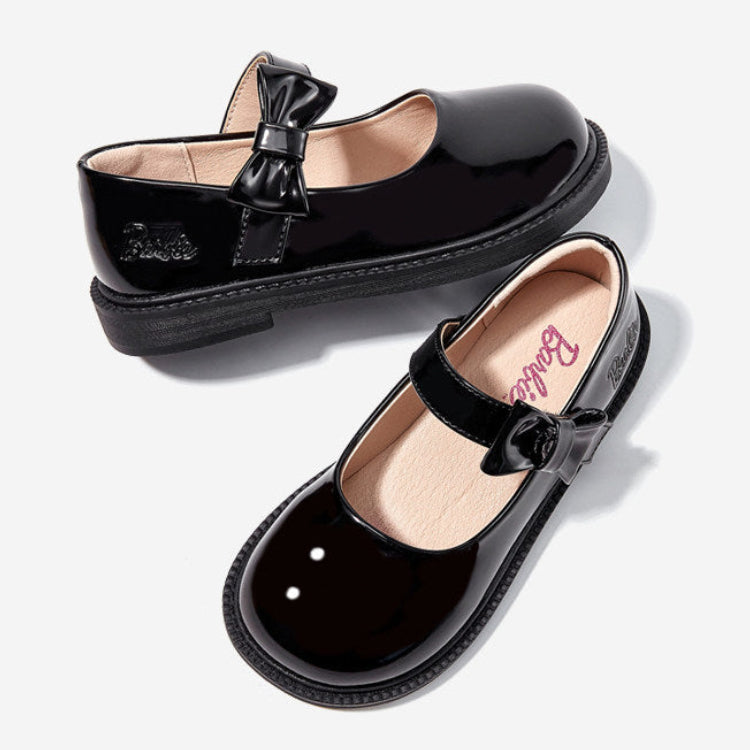 Barbie | Girl's Stylish Leather School Shoes - Heart