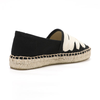 TONIVIS Women's Slip-On Webbing Espadrille Shoes