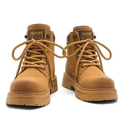 TALKING TOM | High-Top Cargo Boots - Khaki