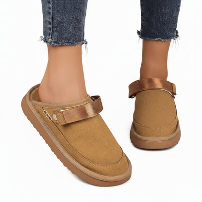 Women's Mulleus Cowhide Sandals - Brown