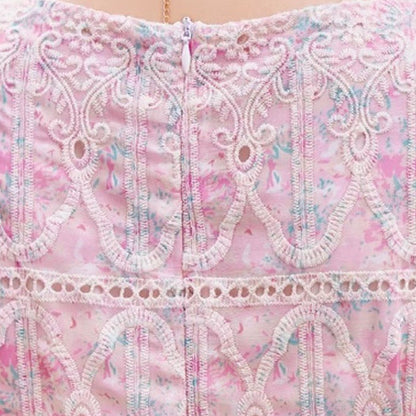 Mystique Embroidered Temperament Midi Dress