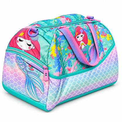 2-Piece Kids Large Mermaid Backpack & Duffel Bag Travel Set