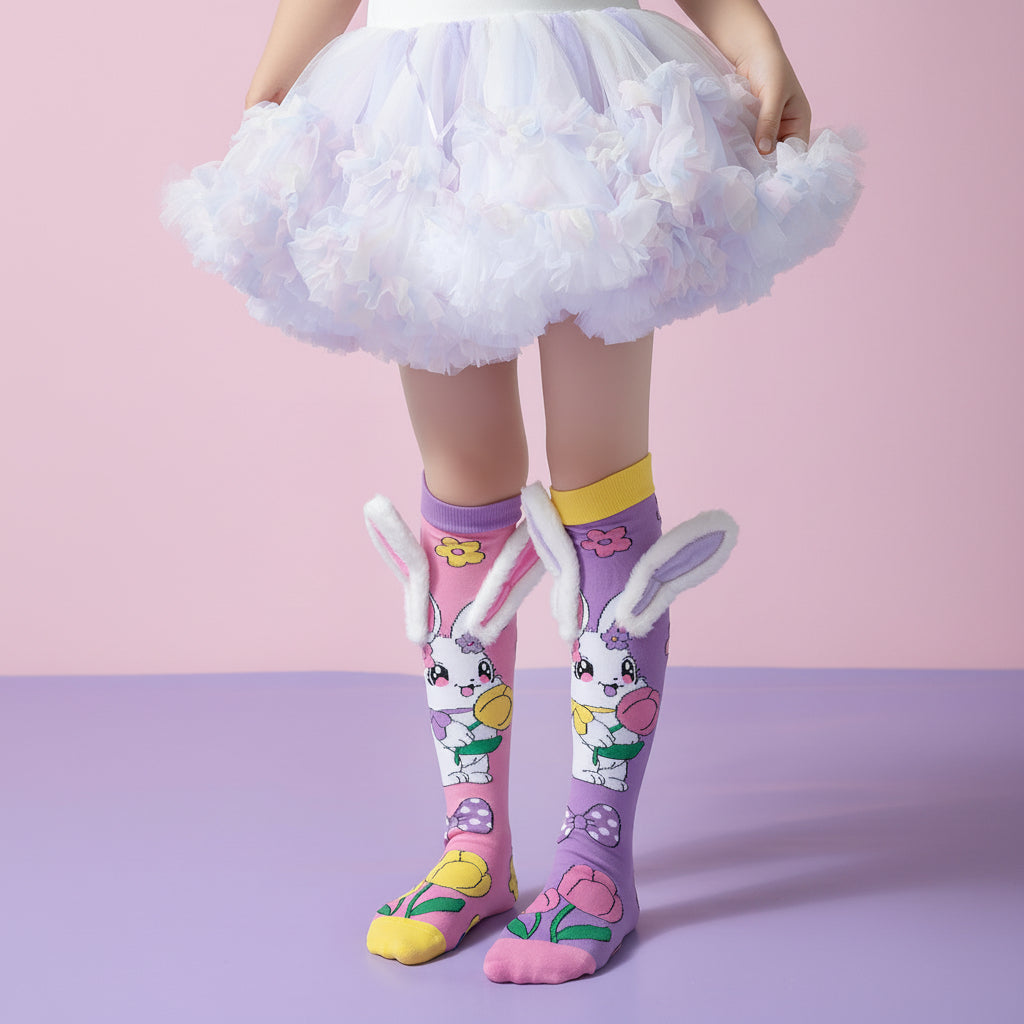 Girls' Vibrant Cute Cartoons Crazy Socks