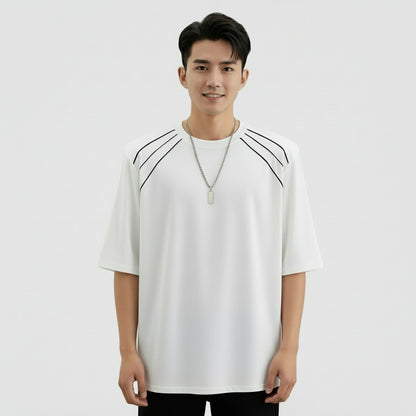 Men's Oversized Shoulder Padded T-Shirts