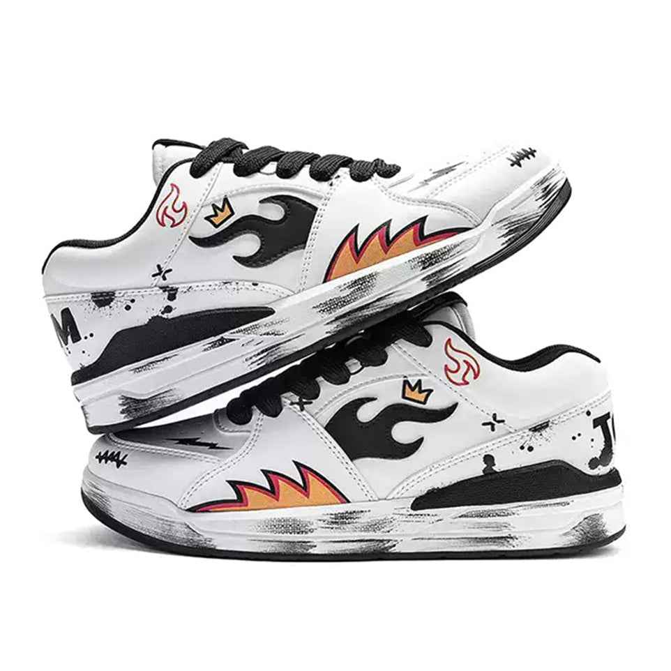 TALKING TOM | "Flame" Scuffed Sneakers