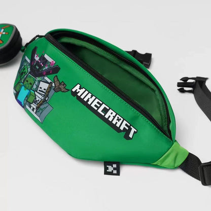 Minecraft Waist Bag / Crossbody Bag and Detachable Coin Purse Combo