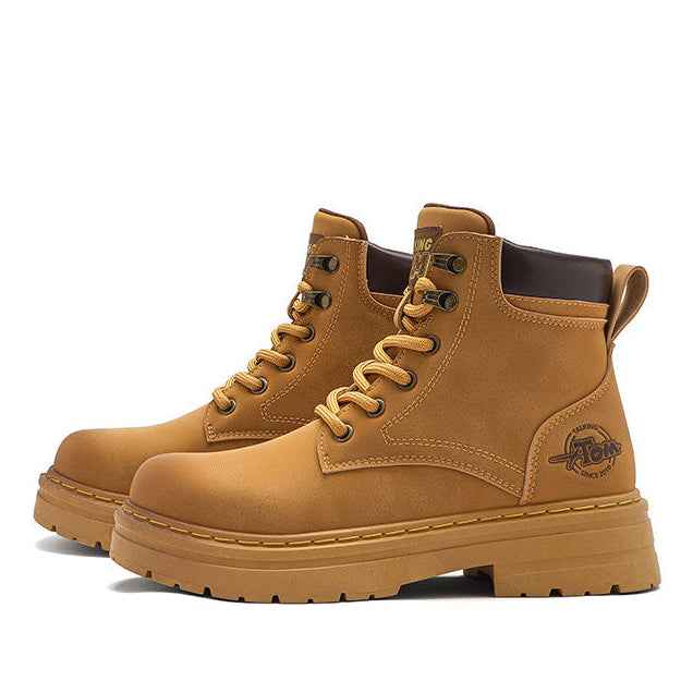 TALKING TOM | High-Top Cargo Boots - Khaki