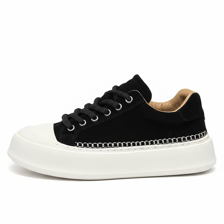 Men's Vibe Suede Casual Shoes - Black