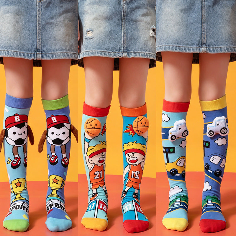 Adorable 3D Sporty Knee-High Socks